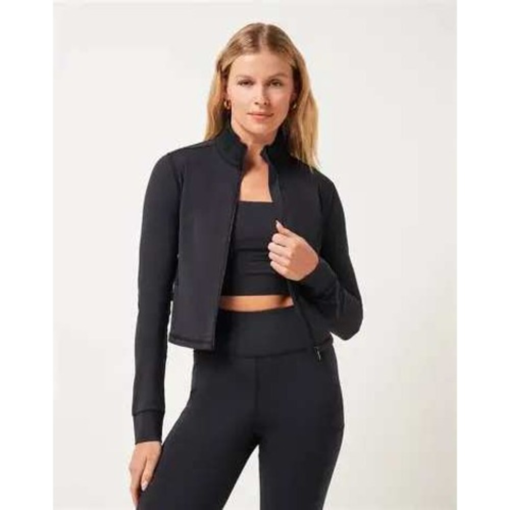 Travis Mathew Womens Moveknit Active Comfort Full Zip Jacket Navy Blue Large NWT